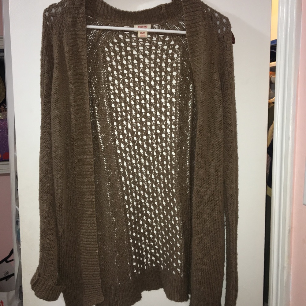 Brown cardigan
